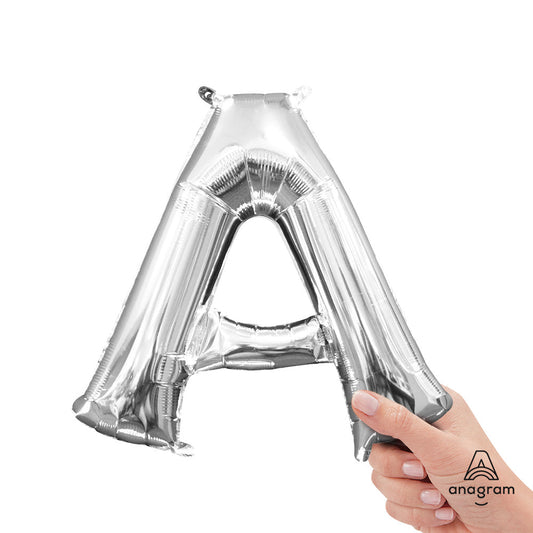 16 inch LETTER A - ANAGRAM - SILVER (AIR-FILL ONLY) | USA Decoration®