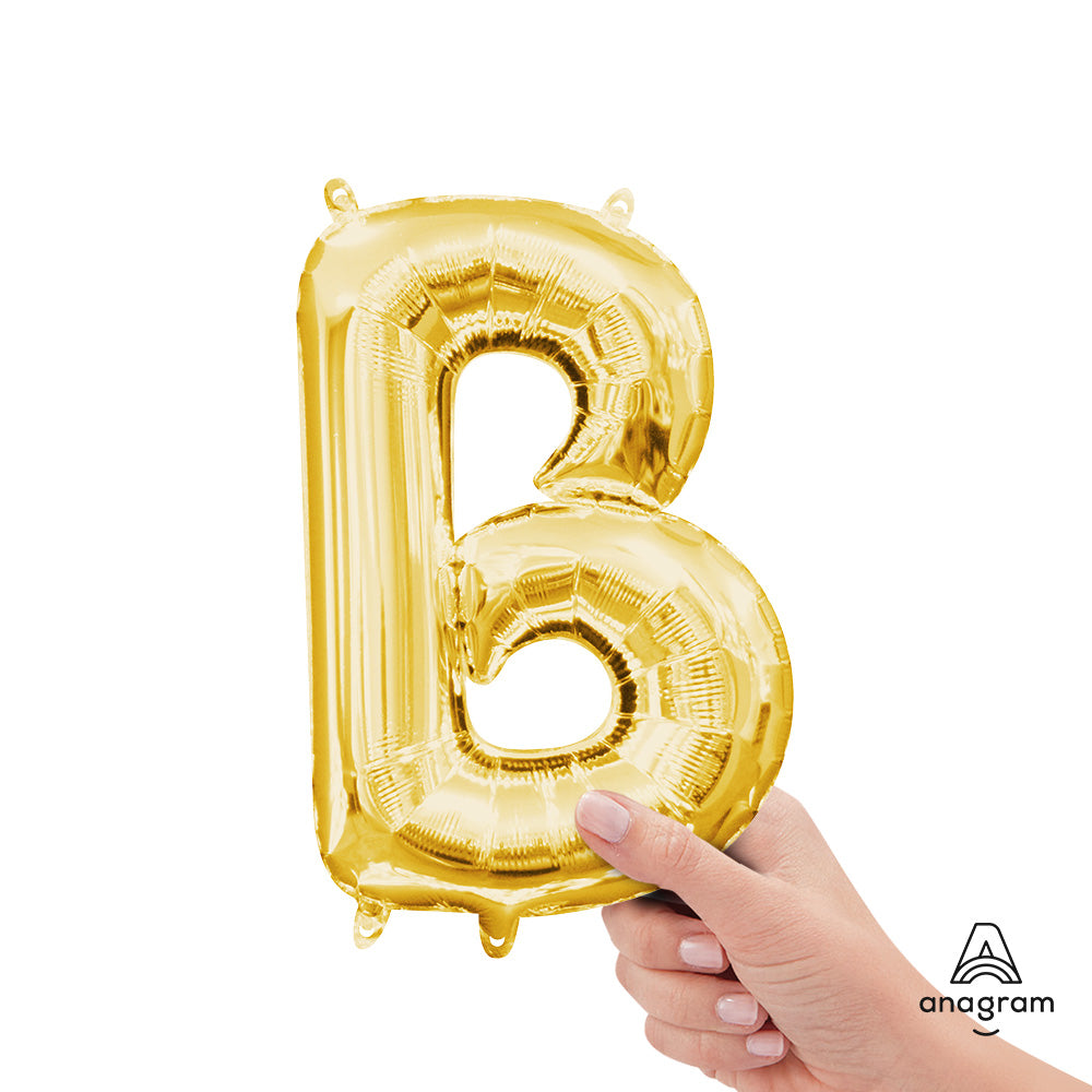 16 inch LETTER B - ANAGRAM - GOLD (AIR-FILL ONLY) | USA Decoration®