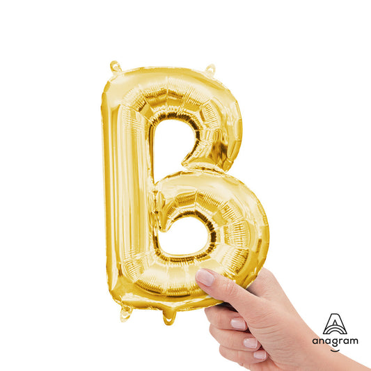 16 inch LETTER B - ANAGRAM - GOLD (AIR-FILL ONLY) | USA Decoration®