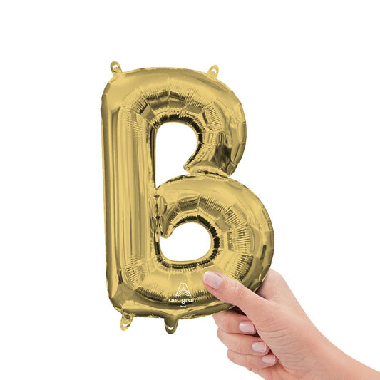 16 inch LETTER B - ANAGRAM - WHITE GOLD (AIR-FILL ONLY) | USA Decoration®