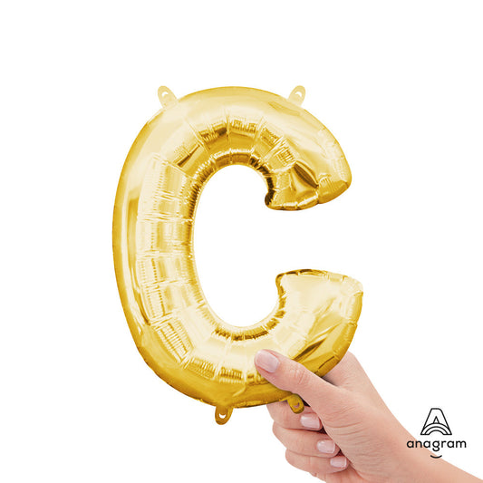 16 inch LETTER C - ANAGRAM - GOLD (AIR-FILL ONLY) | USA Decoration®