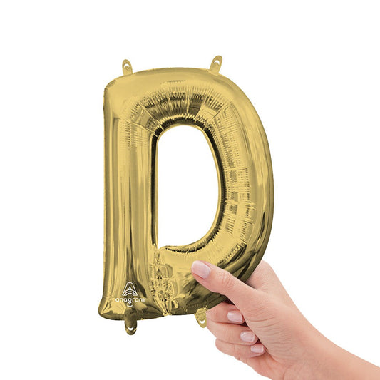 16 inch LETTER D - ANAGRAM - WHITE GOLD (AIR-FILL ONLY) | USA Decoration®