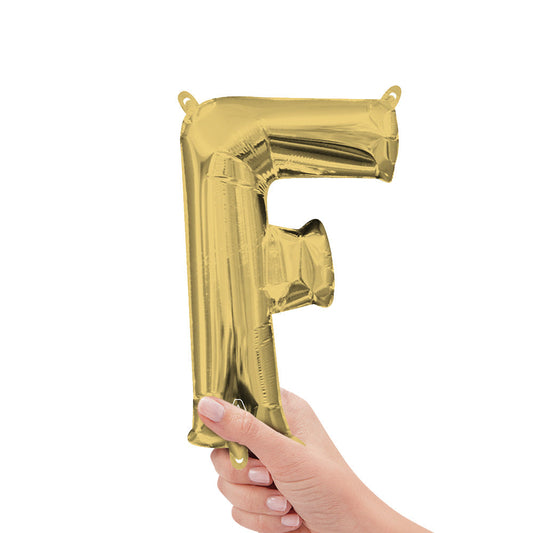 16 inch LETTER F - ANAGRAM - WHITE GOLD (AIR-FILL ONLY) | USA Decoration®