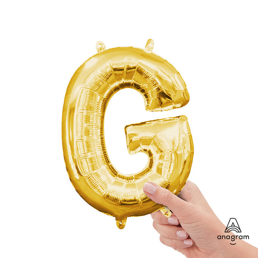 16 inch LETTER G - ANAGRAM - GOLD (AIR-FILL ONLY) | USA Decoration®