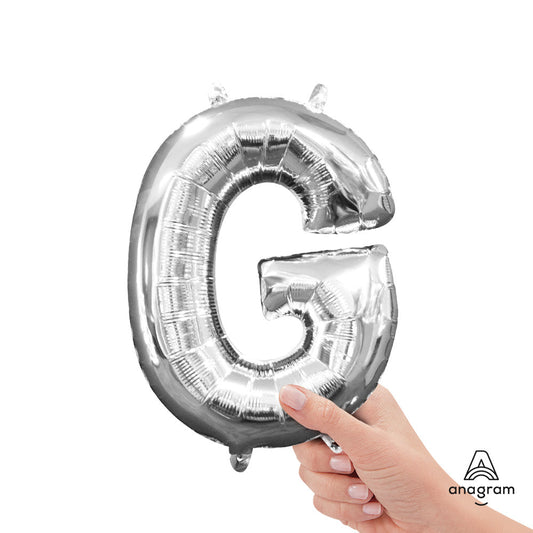 16 inch LETTER G - ANAGRAM - SILVER (AIR-FILL ONLY) | USA Decoration®