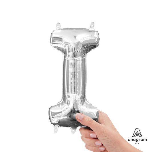 16 inch LETTER I - ANAGRAM - SILVER (AIR-FILL ONLY) | USA Decoration®
