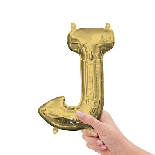 16 inch LETTER J - ANAGRAM - WHITE GOLD (AIR-FILL ONLY) | USA Decoration®
