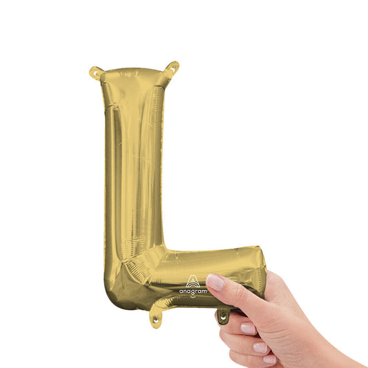 16 inch LETTER L - ANAGRAM - WHITE GOLD (AIR-FILL ONLY) | USA Decoration®