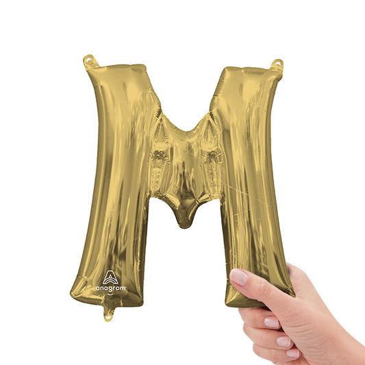 16 inch LETTER M - ANAGRAM - WHITE GOLD (AIR-FILL ONLY) | USA Decoration®