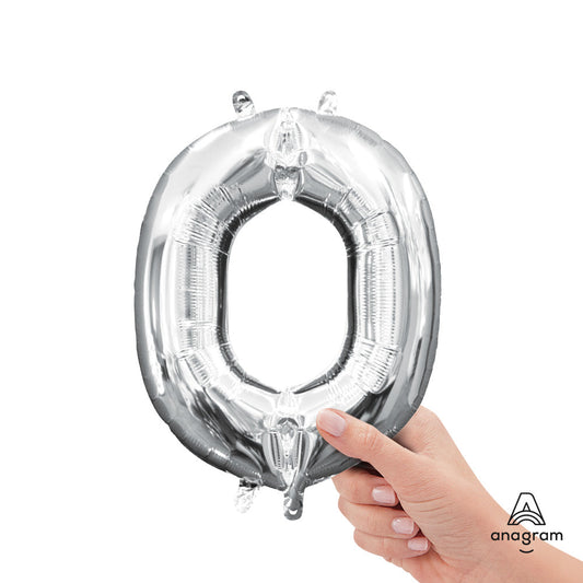 16 inch LETTER O - ANAGRAM - SILVER (AIR-FILL ONLY) | USA Decoration®