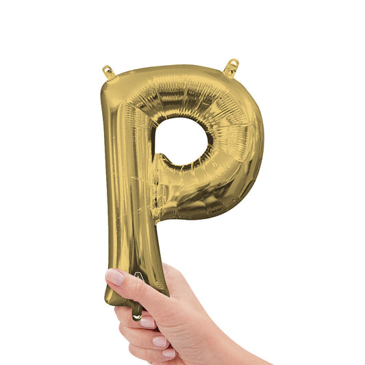 16 inch LETTER P - ANAGRAM - WHITE GOLD (AIR-FILL ONLY) | USA Decoration®