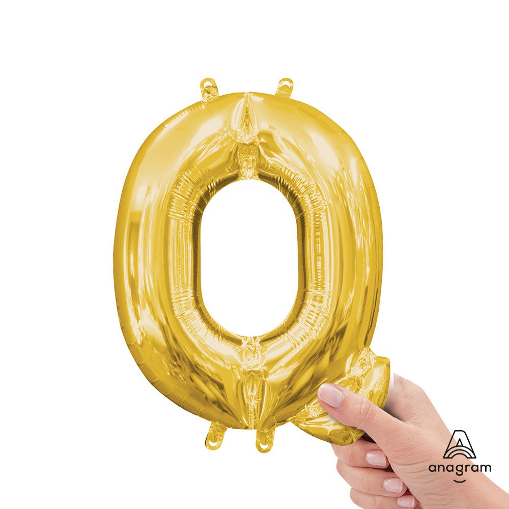 16 inch LETTER Q - ANAGRAM - GOLD (AIR-FILL ONLY) | USA Decoration®