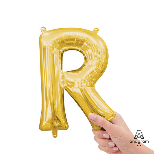 16 inch LETTER R - ANAGRAM - GOLD (AIR-FILL ONLY) | USA Decoration®