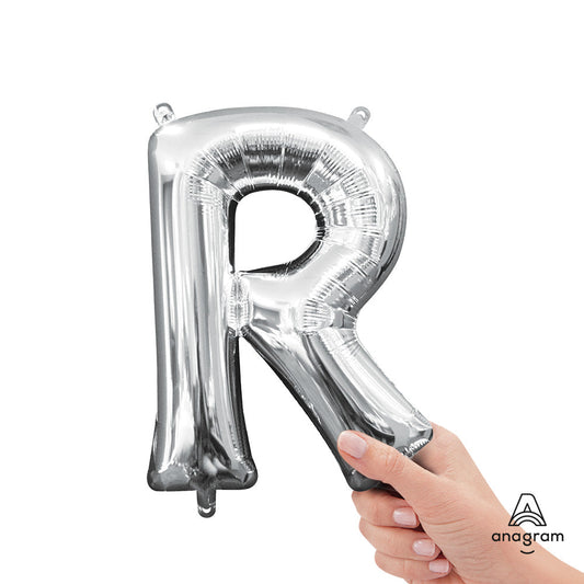 16 inch LETTER R - ANAGRAM - SILVER (AIR-FILL ONLY) | USA Decoration®