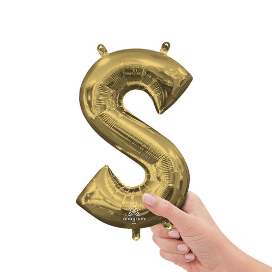 16 inch LETTER S - ANAGRAM - WHITE GOLD (AIR-FILL ONLY) | USA Decoration®