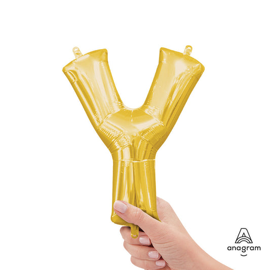 16 inch LETTER Y - ANAGRAM - GOLD (AIR-FILL ONLY) | USA Decoration®