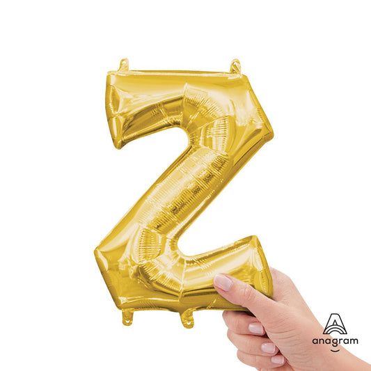 16 inch LETTER Z - ANAGRAM - GOLD (AIR-FILL ONLY) | USA Decoration®