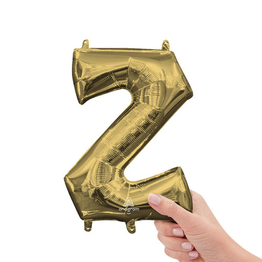 16 inch LETTER Z - ANAGRAM - WHITE GOLD (AIR-FILL ONLY) | USA Decoration®
