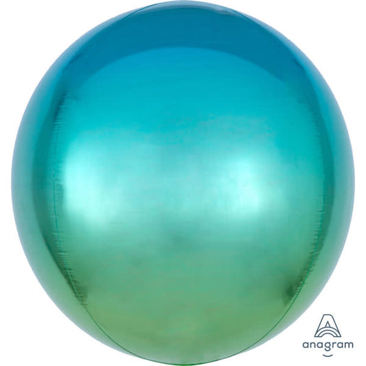 16 inch OMBRE BLUE & GREEN ORBZ | USA Decoration®