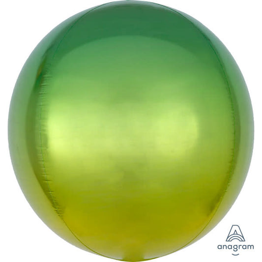 16 inch OMBRE YELLOW & GREEN ORBZ | USA Decoration®