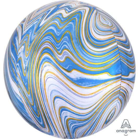 16 inch BLUE MARBLEZ ORBZ | USA Decoration®