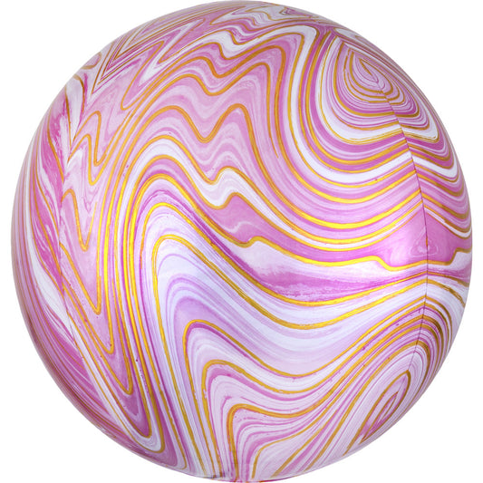 16 inch PINK MARBLEZ ORBZ | USA Decoration®