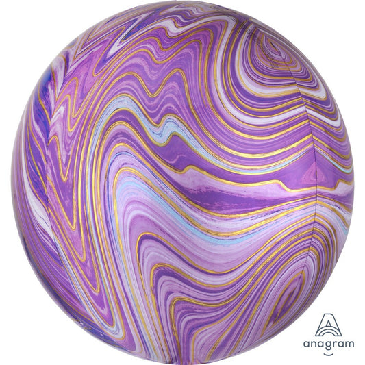 16 inch PURPLE MARBLEZ ORBZ | USA Decoration®