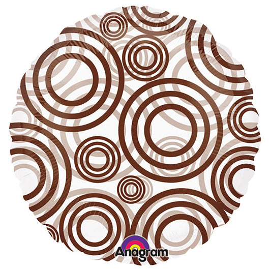 18 inch CIRCLE - CIRCLES BROWN | USA Decoration®
