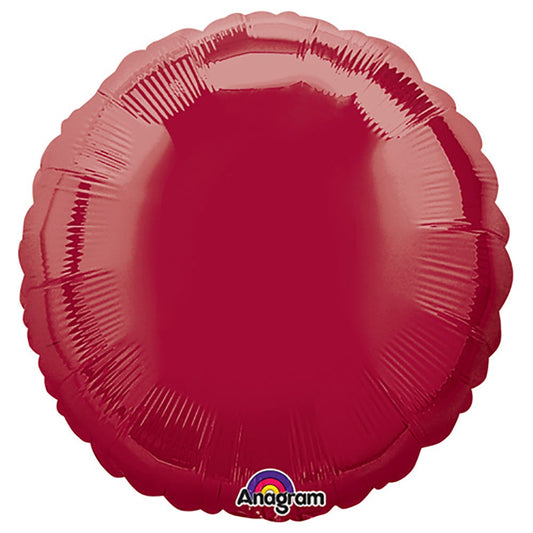 18 inch CIRCLE - METALLIC BURGUNDY | USA Decoration®