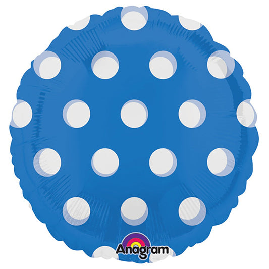 18 inch CIRCLE- DOTS BLUE | USA Decoration®