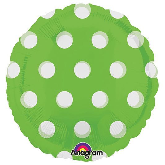 18 inch CIRCLE - DOTS LIME | USA Decoration®