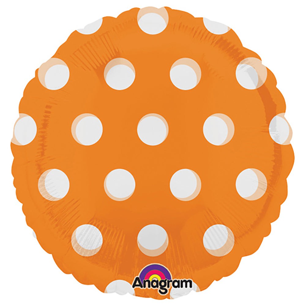 18 inch CIRCLE - DOTS ORANGE | USA Decoration®