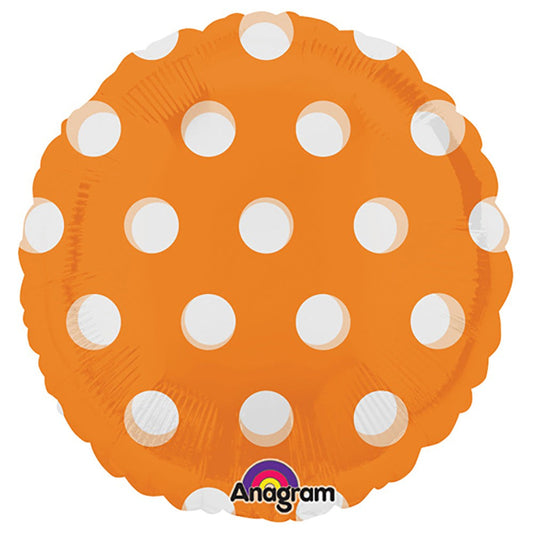 18 inch CIRCLE - DOTS ORANGE | USA Decoration®