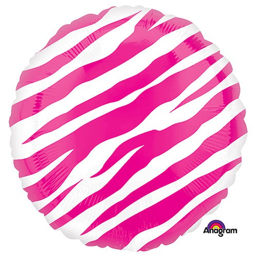 18 inch CIRCLE - PINK ZEBRA | USA Decoration®
