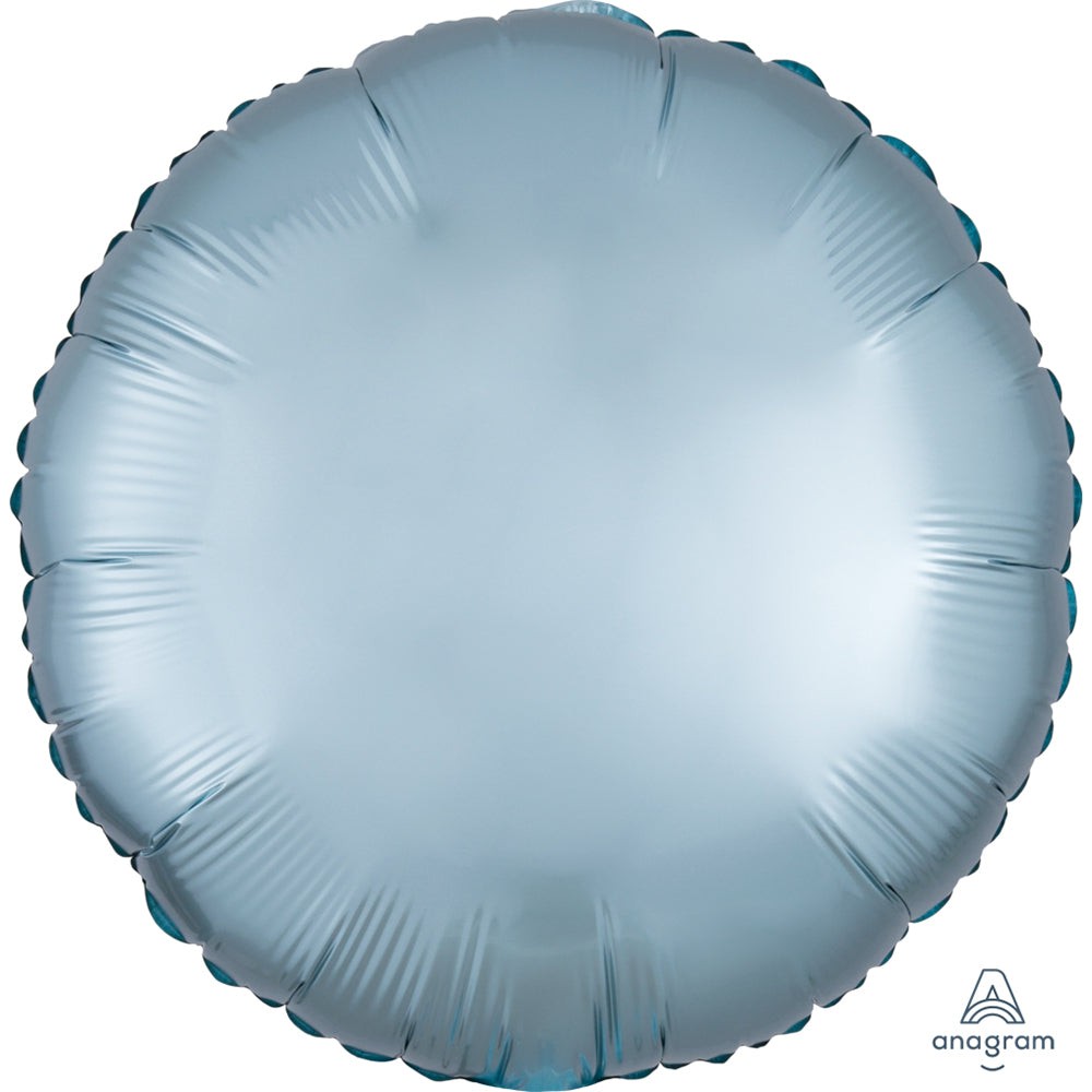 18 inch CIRCLE - SATIN LUXE PASTEL BLUE | USA Decoration®
