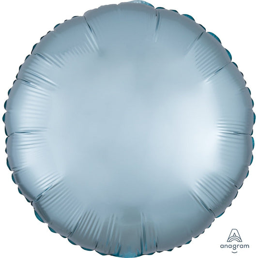 18 inch CIRCLE - SATIN LUXE PASTEL BLUE | USA Decoration®
