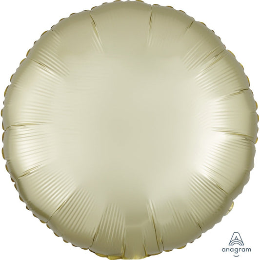 18 inch CIRCLE - SATIN LUXE PASTEL YELLOW | USA Decoration®