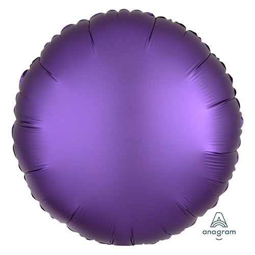 18 inch CIRCLE - SATIN LUXE PURPLE ROYALE | USA Decoration®