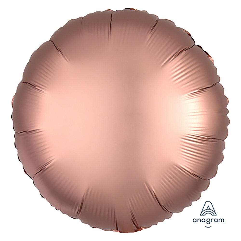 18 inch CIRCLE - SATIN LUXE ROSE COPPER | USA Decoration®