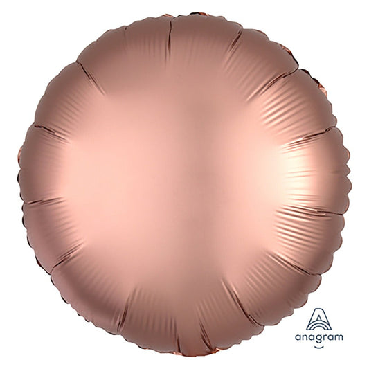 18 inch CIRCLE - SATIN LUXE ROSE COPPER | USA Decoration®