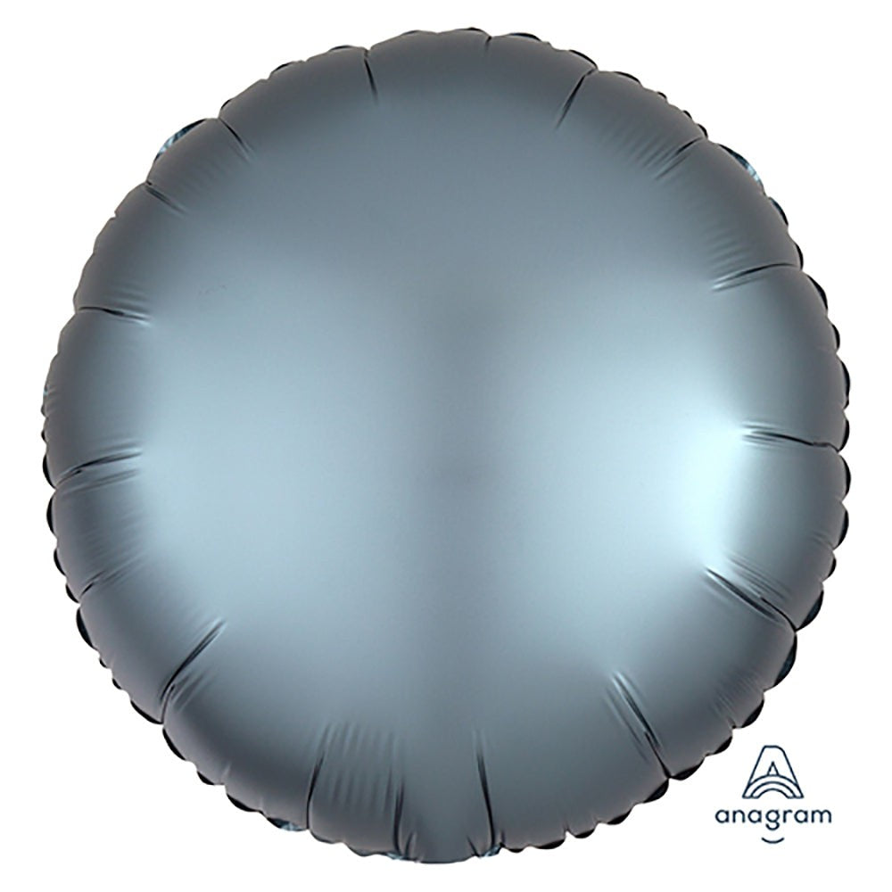 18 inch CIRCLE - SATIN LUXE STEEL BLUE | USA Decoration®