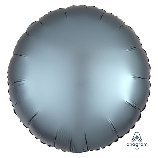 18 inch CIRCLE - SATIN LUXE STEEL BLUE | USA Decoration®