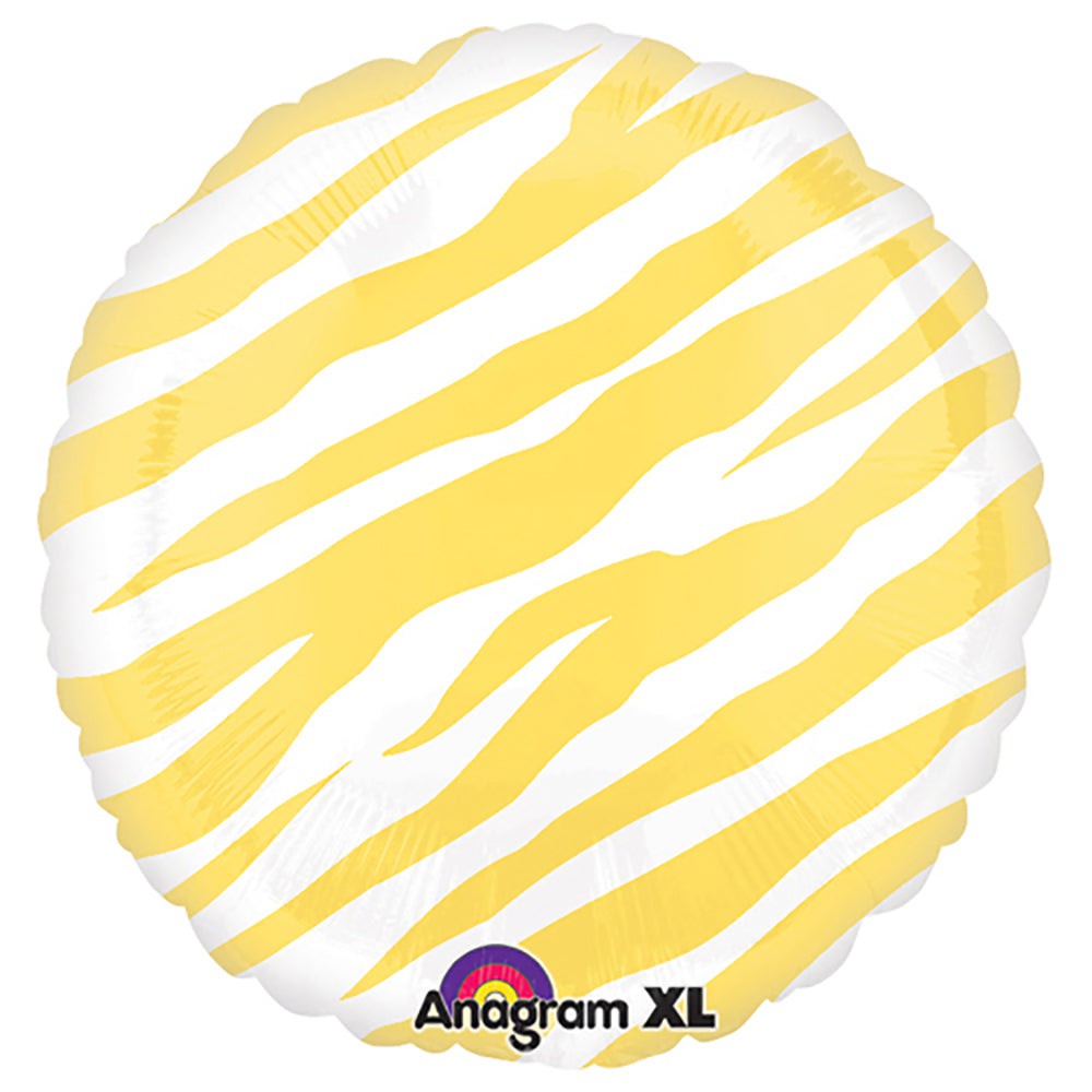 18 inch CIRCLE - YELLOW ZEBRA | USA Decoration®