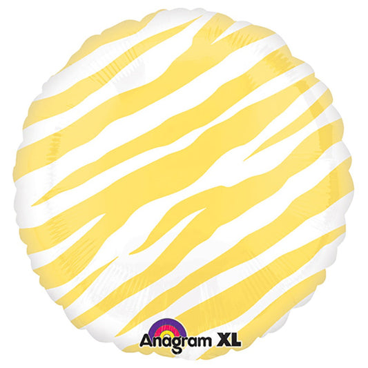 18 inch CIRCLE - YELLOW ZEBRA | USA Decoration®
