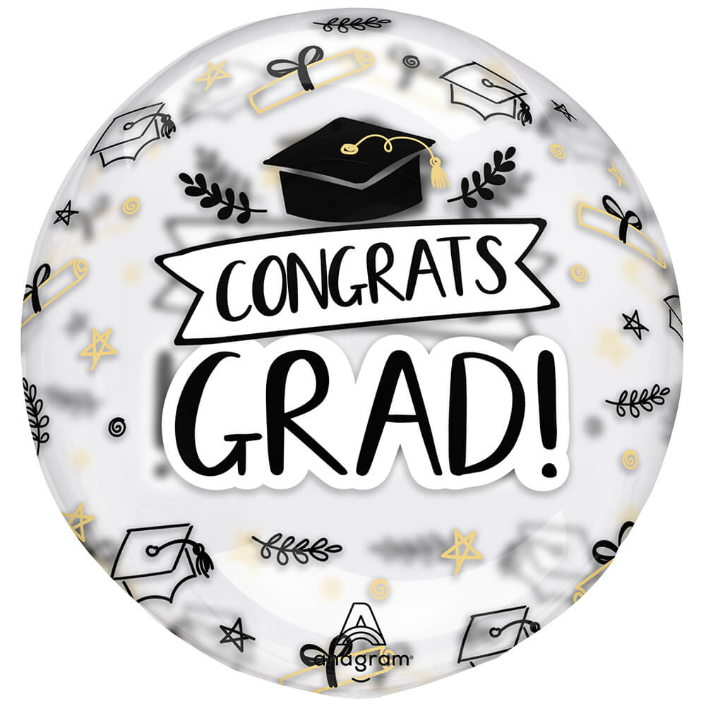 18 inch CLEARZ - CLEARLY SKETCHED GRAD! | USA Decoration®