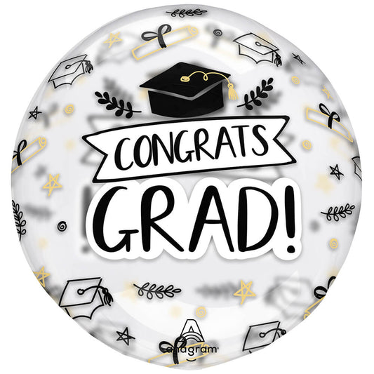 18 inch CLEARZ - CLEARLY SKETCHED GRAD! | USA Decoration®