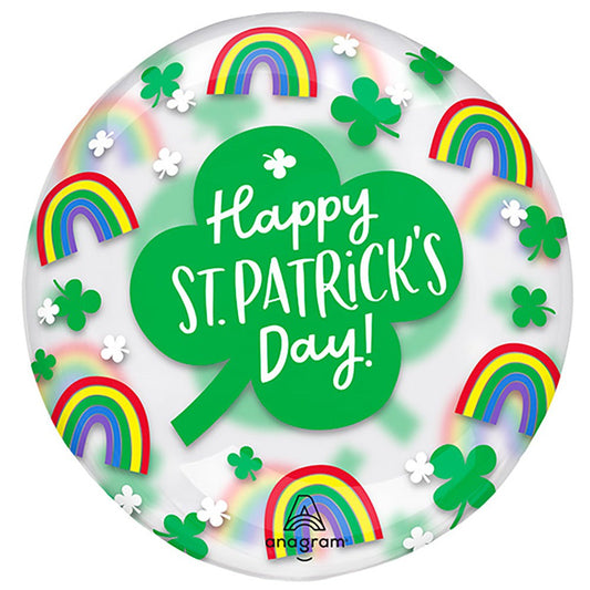 18 inch CLEARZ RAINBOWS & SHAMROCKS | USA Decoration®