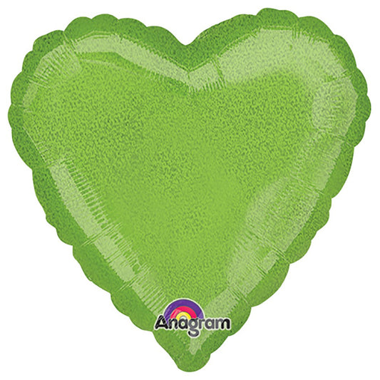 17 inch HEART - DAZZLER LIME GREEN | USA Decoration®
