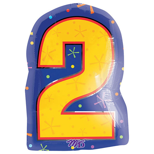 20 inch NUMBER 2 - MULTI-COLOR | USA Decoration®