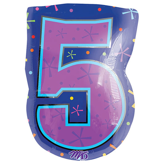 20 inch NUMBER 5 - MULTI-COLOR | USA Decoration®